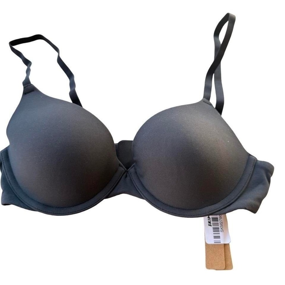 Skims Fits Everybody T-Shirt Bra Onyx Black 34DD BA-DEM-9221 - Picture 3 of 5
